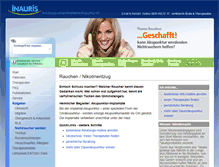Tablet Screenshot of nichtraucher.inauris.com